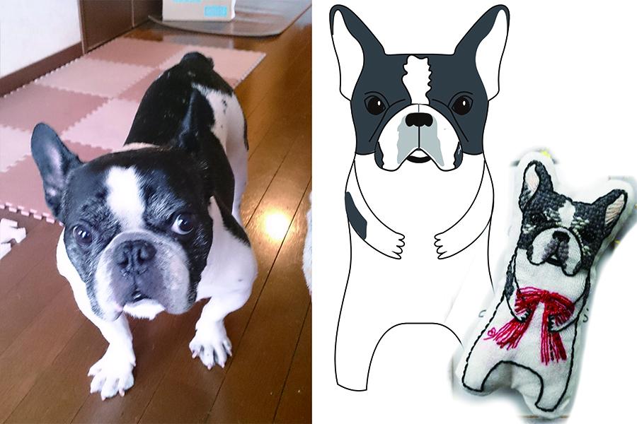 フレンチブルドッグクッションマスコット